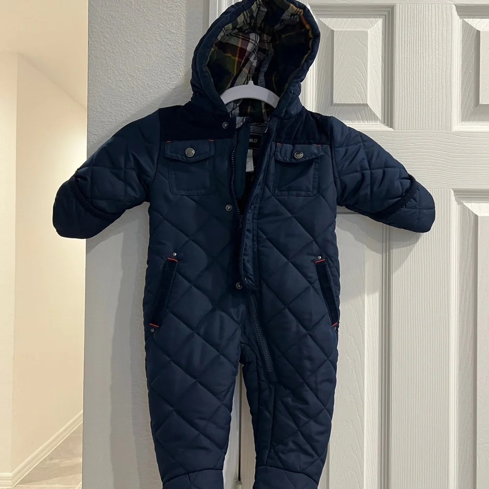 Rothschild Baby Boys‎ Barn Quilt Pram Hooded Snowsuit